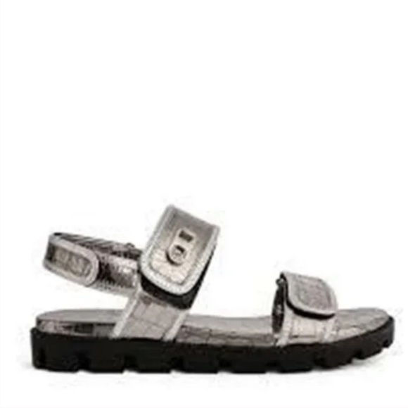 Christian Louboutin Lock Cool Croc Dad Sandals NIB 7.5 - Picture 3 of 11